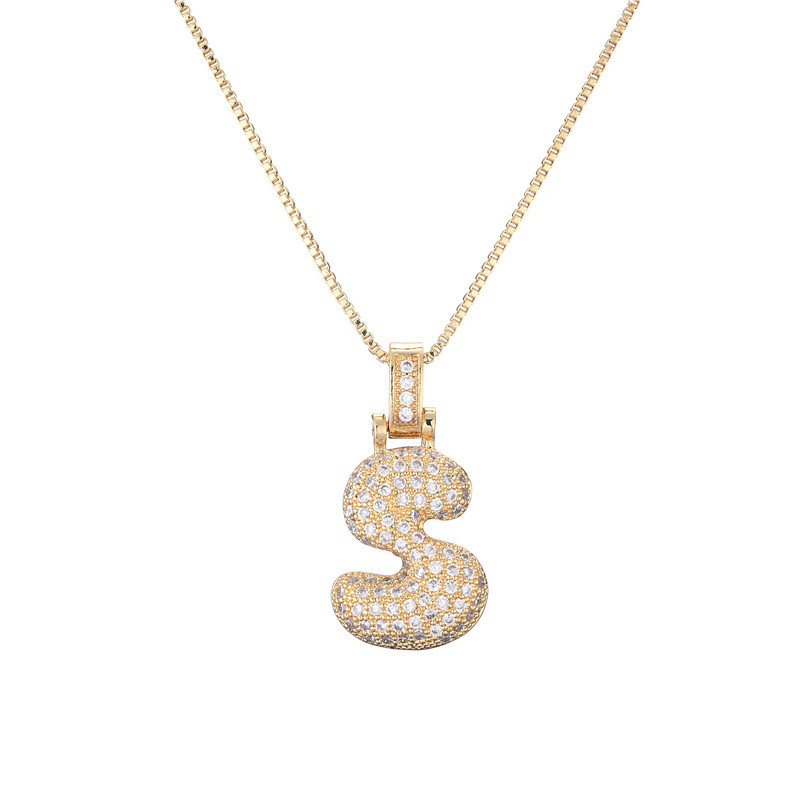 Luxurious 14k Gold Diamond Letter Necklace