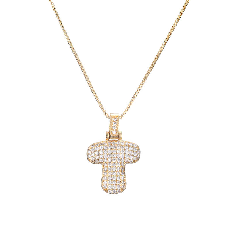 Luxurious 14k Gold Diamond Letter Necklace
