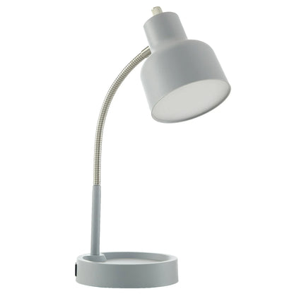 Versatile LED Office Lamp with USB and Outlet - Halri
