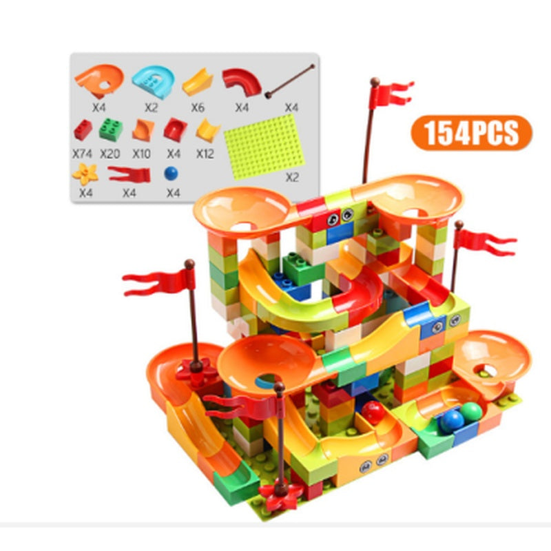 Fun Marble Run Building Toy Set for Kids
