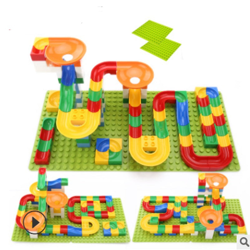 Fun Kids Building Blocks Set Marble Run Starter Kit