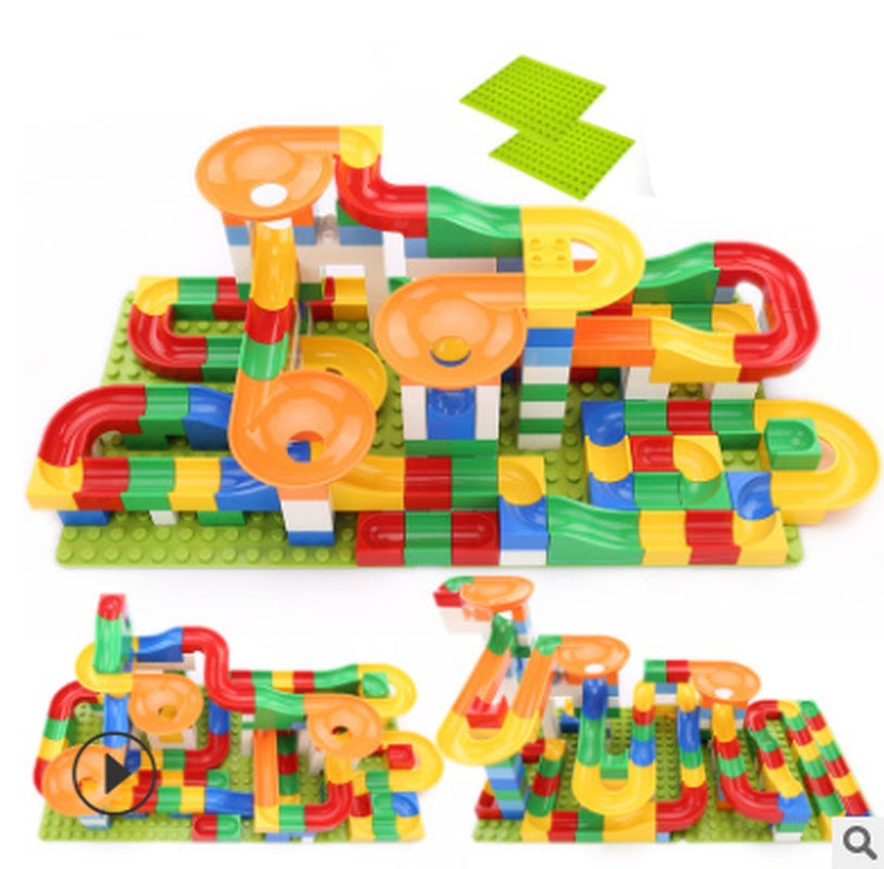 Fun Kids Building Blocks Set Marble Run Starter Kit
