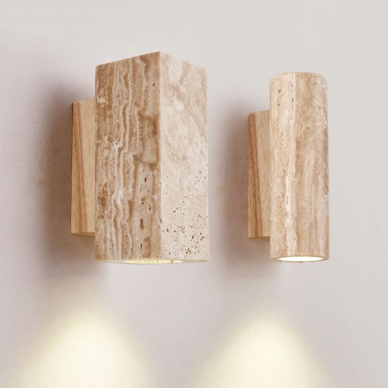Simple White Wall Light – Round and Square Styles - Halri