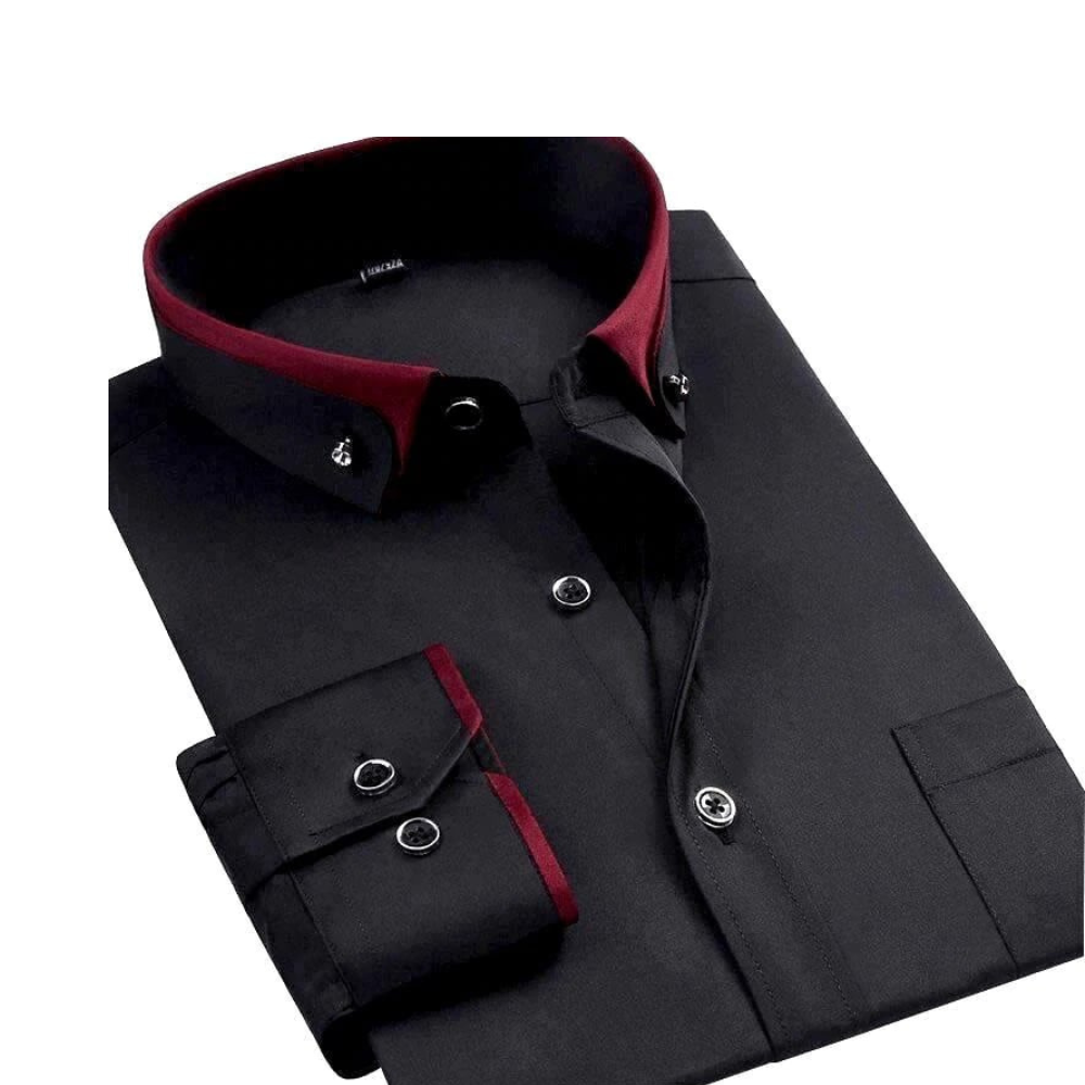 Classic Men's Long Sleeve Casual Shirt - Halri