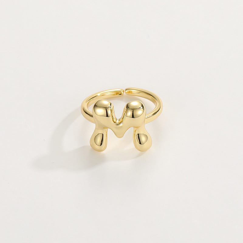 Personalized Fun Alphabet Initial Ring