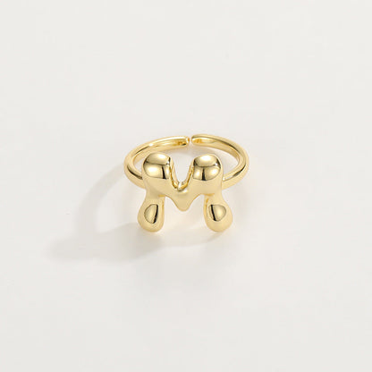 Personalized Fun Alphabet Initial Ring