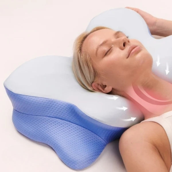 Contour Memory Foam Neck Pillow for Back Sleepers - Halri
