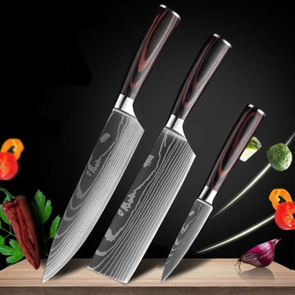 Premium Damascus Steel Kitchen Knives Set