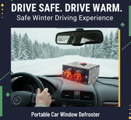Fast Car Window Heater 12V Compact Winter Defroster