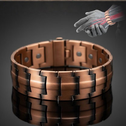 Strong Copper Magnetic Therapy Bracelet for Men - Halri