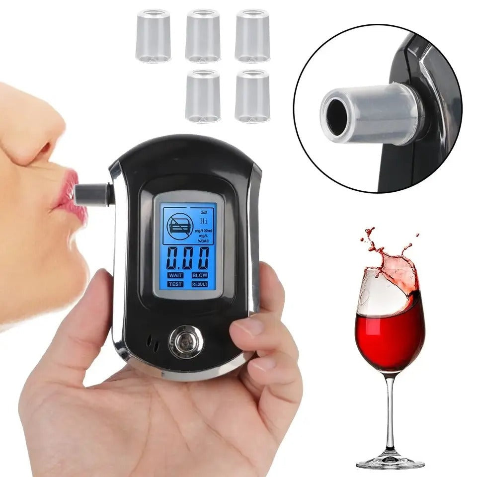 Portable Breathalyzer Alcohol Tester with LCD Display - Halri