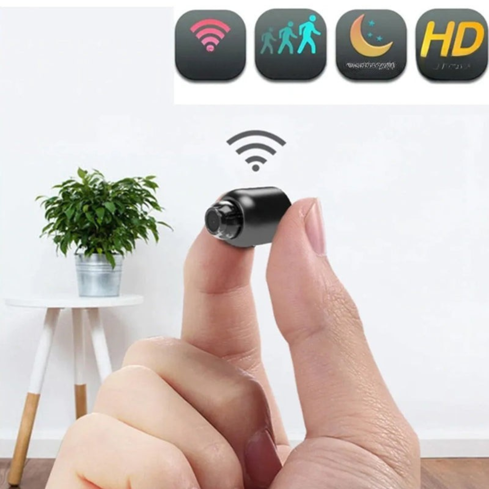 Compact WiFi Security Camera Night Vision Motion Alert