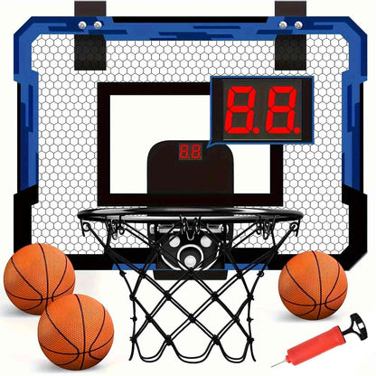 Mini Basketball Hoop with Fixed Hanging, Real Shooting Fun, Durable Polypropylene, Quick Setup & Removal For Ages 3+