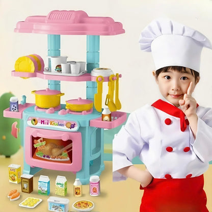 Fun Kids Play Kitchen Set with 48 Pieces - Halri