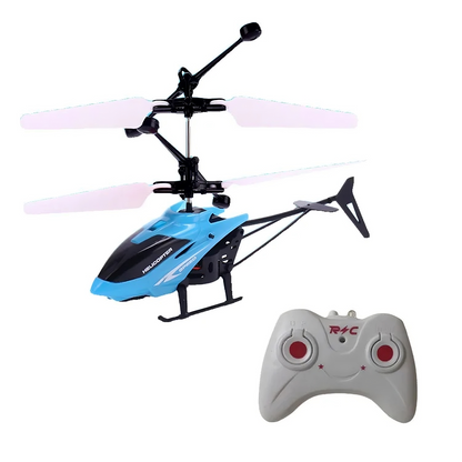 Mini Remote Control Helicopter Toy, Rechargeable, Fall-Resistant, LED Lights, Safe for Ages 3+