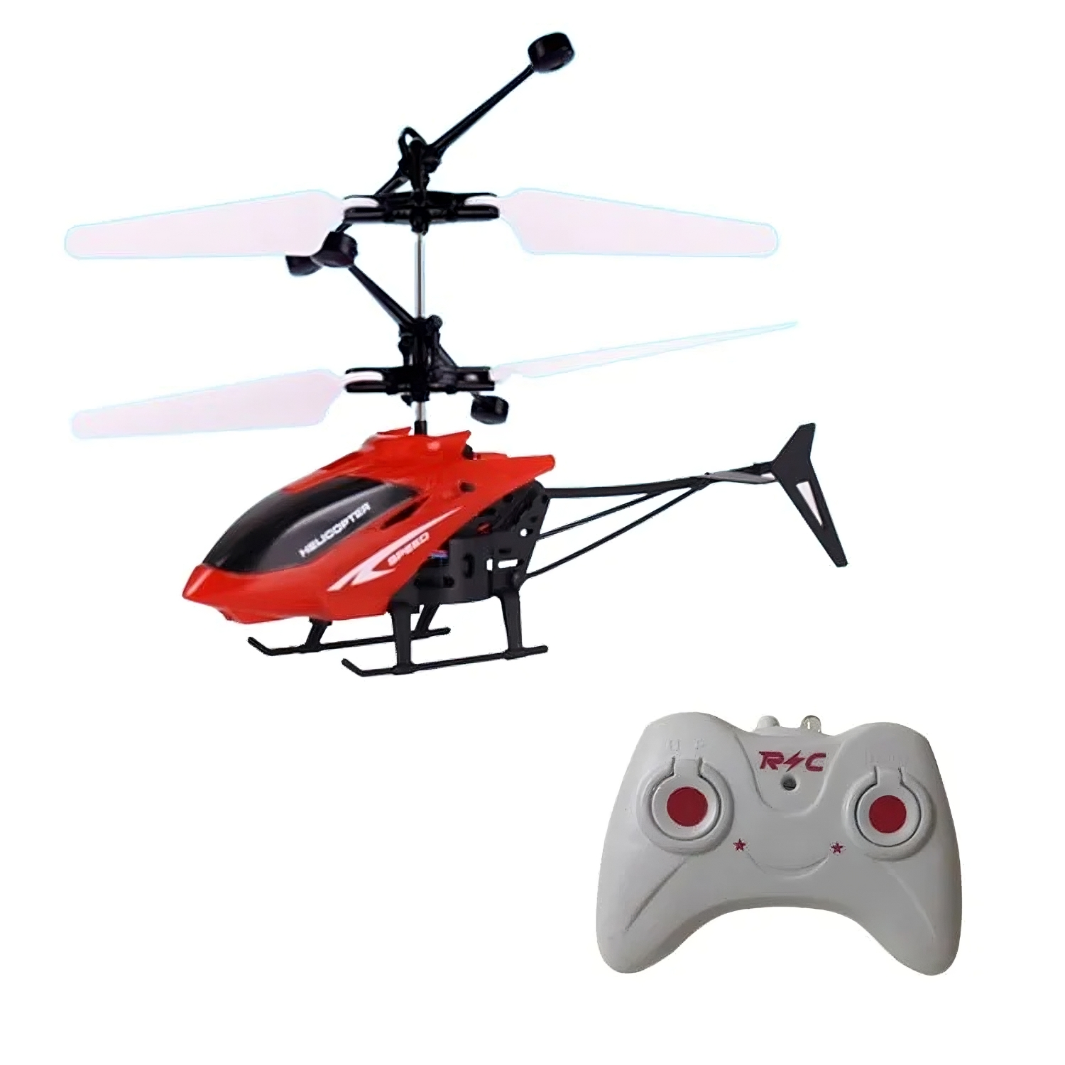 Mini Remote Control Helicopter Toy, Rechargeable, Fall-Resistant, LED Lights, Safe for Ages 3+