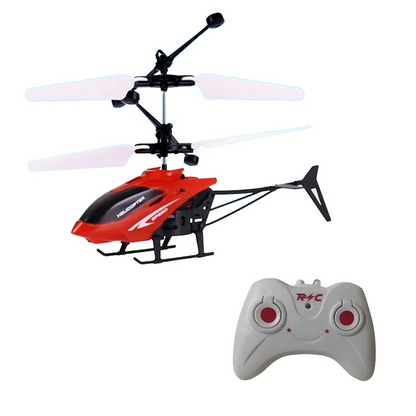 Mini Remote Control Helicopter Toy, Rechargeable, Fall-Resistant, LED Lights, Safe for Ages 3+