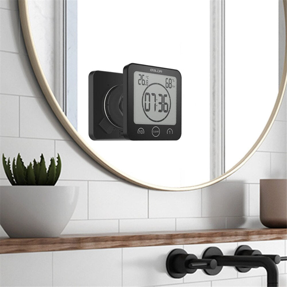 Simple Water-Resistant Shower Timer with Clear Display - Halri