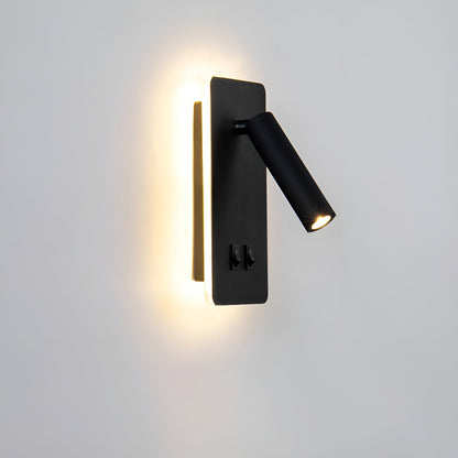 Simple Adjustable Dual LED Wall Lamp for Reading - Halri