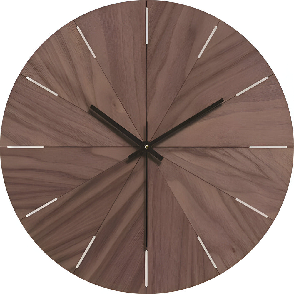 Simple Wood Wall Clock – Quiet Modern Home Clock - Halri