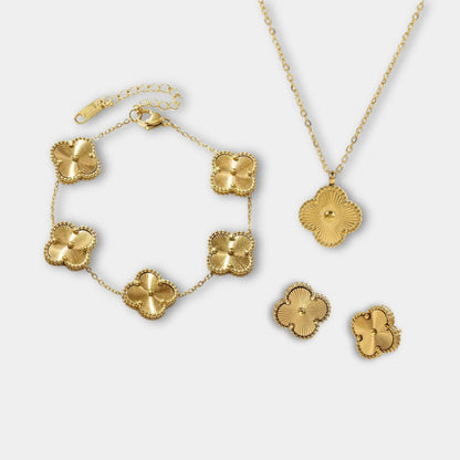 Simple Elegant Jewelry Set Necklace, Bracelet, Earrings