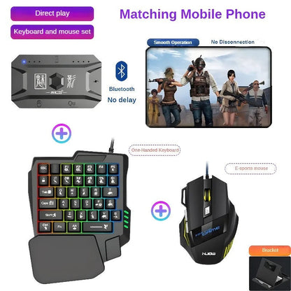 Wireless Gaming Keyboard Mouse Bluetooth Adapter - Halri