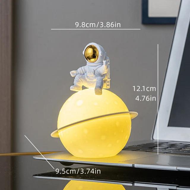 Colorful Space Theme Lamp with Glow Planet Figure