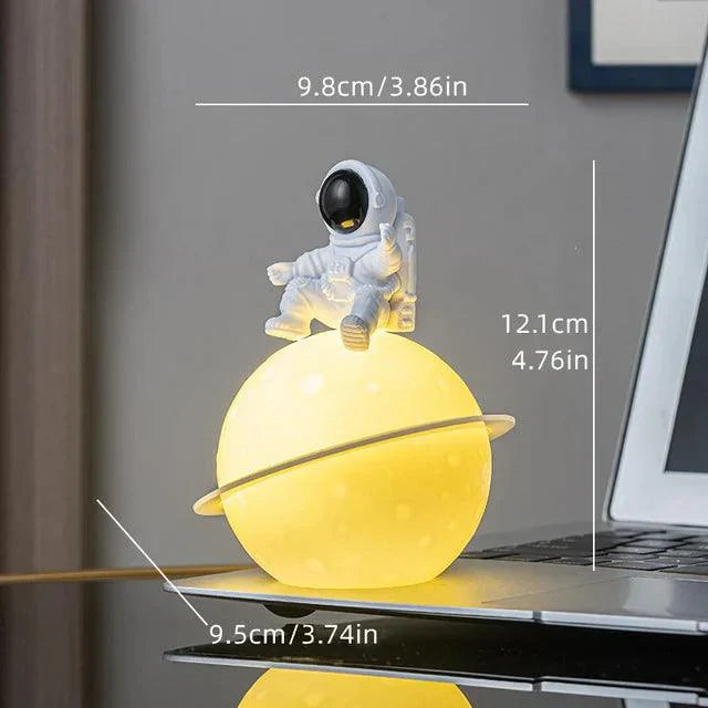 Colorful Space Theme Lamp with Glow Planet Figure