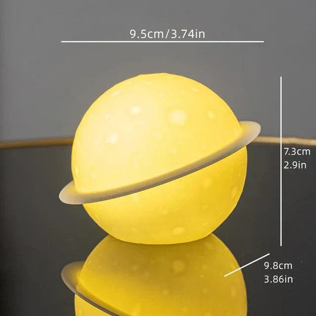 Colorful Space Theme Lamp with Glow Planet Figure - Halri