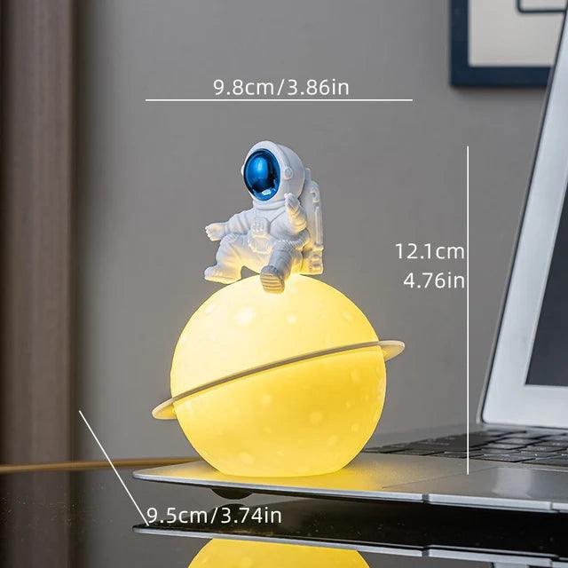 Colorful Space Theme Lamp with Glow Planet Figure