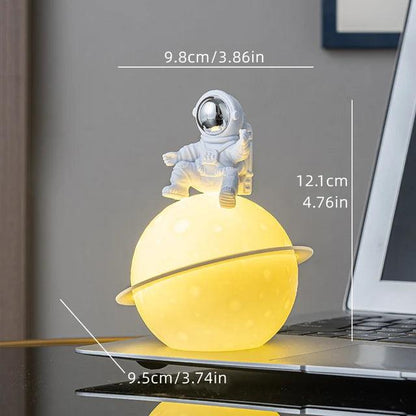 Colorful Space Theme Lamp with Glow Planet Figure