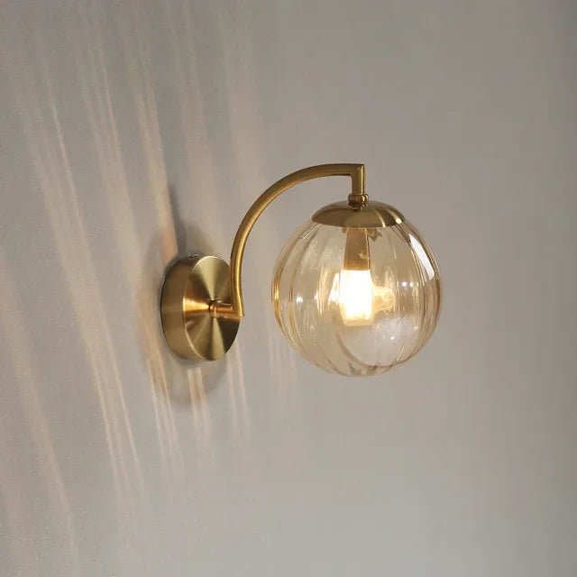 Elegant Glass Crystal Wall Light
