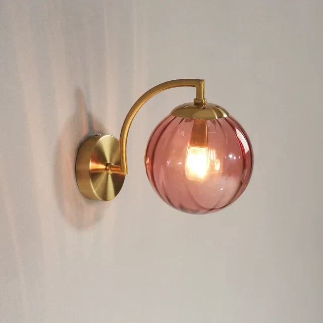 Elegant Glass Crystal Wall Light
