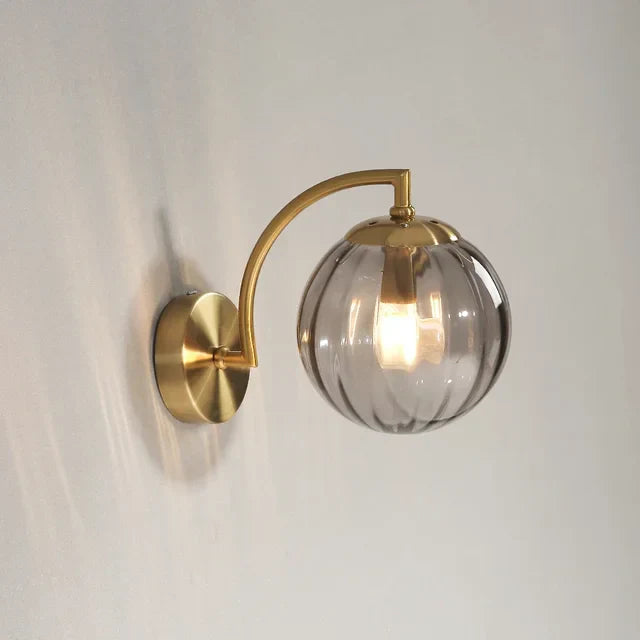 Elegant Glass Crystal Wall Light