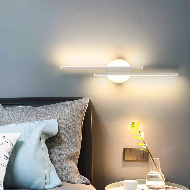 Modern LED Wall Light Double Bar Design