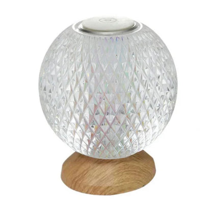 Elegant Glass Desk Lamp - Rechargeable Modern Lighting