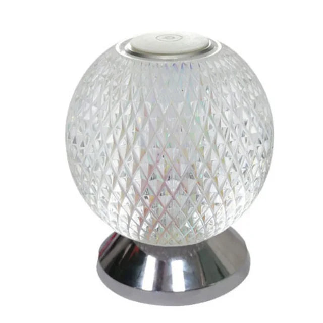 Elegant Glass Desk Lamp - Rechargeable Modern Lighting - Halri