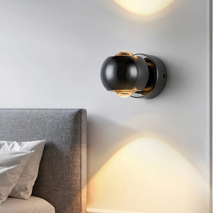 Modern 350° Rotating LED Wall Light - Adjustable Minimalist Wall Lamp for Indoor and Outdoor Use 5