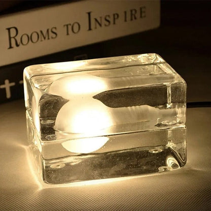 Stylish Glass Desk Lamp with Soft LED Lighting - Halri