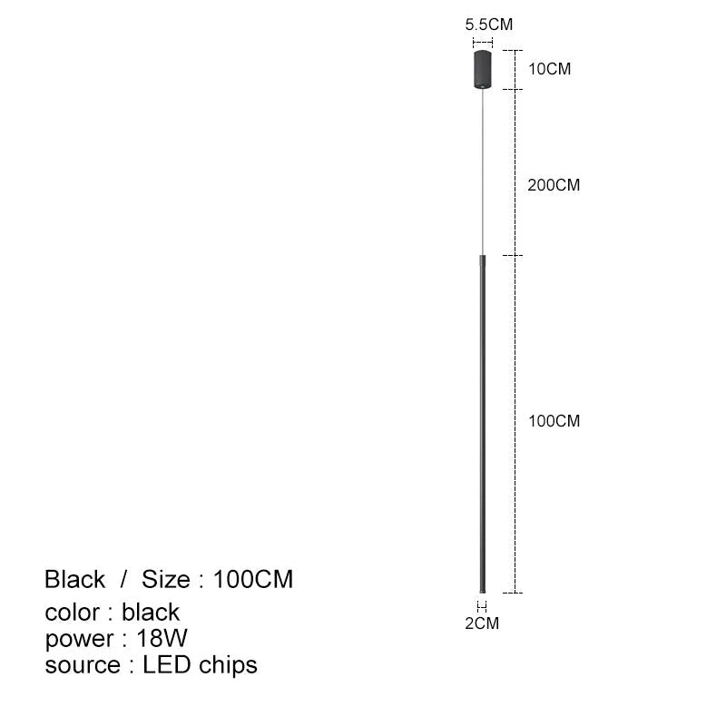 Modern Linear LED Pendant Light