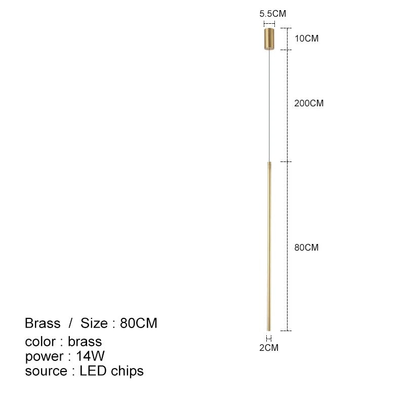 Modern Linear LED Pendant Light