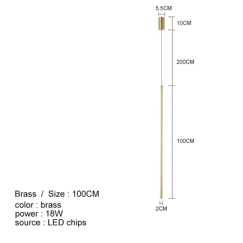 Modern Linear LED Pendant Light