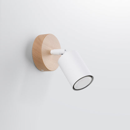 Sleek Metal Wooden Wall Light - Halri