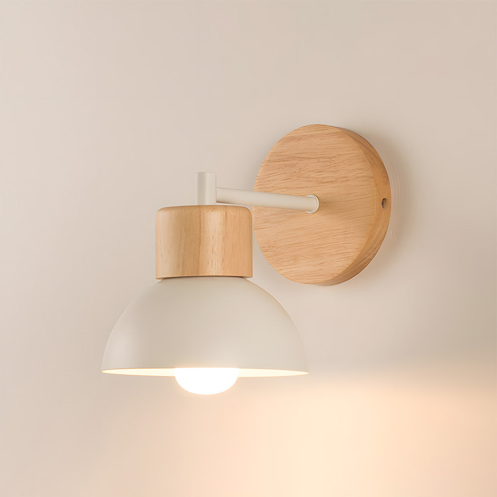 Modern Wooden Wall Light – Creative Wall Sconce for Bedroom and Living Room, High-Quality Iron and Wood Design 2