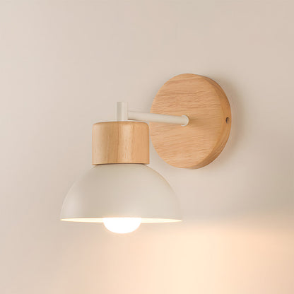 Modern Wooden Wall Light – Creative Wall Sconce for Bedroom and Living Room, High-Quality Iron and Wood Design 2