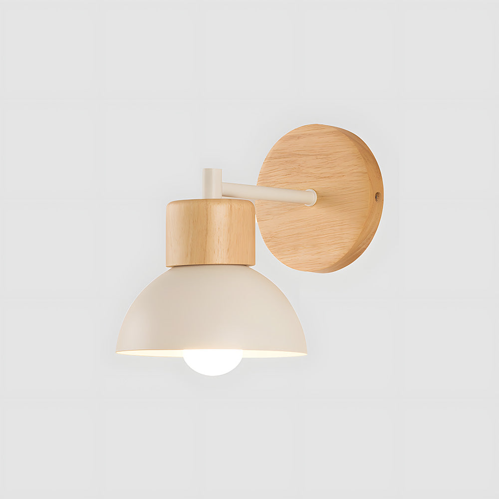 Modern Wooden Wall Light – Creative Wall Sconce for Bedroom and Living Room, High-Quality Iron and Wood Design 7