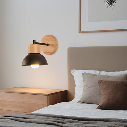 Modern Wooden Wall Light – Creative Wall Sconce for Bedroom and Living Room, High-Quality Iron and Wood Design 9