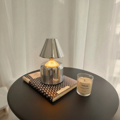 Modern Wrought Iron Table Lamp – Dimmable and Rechargeable with Customizable Illumination 9