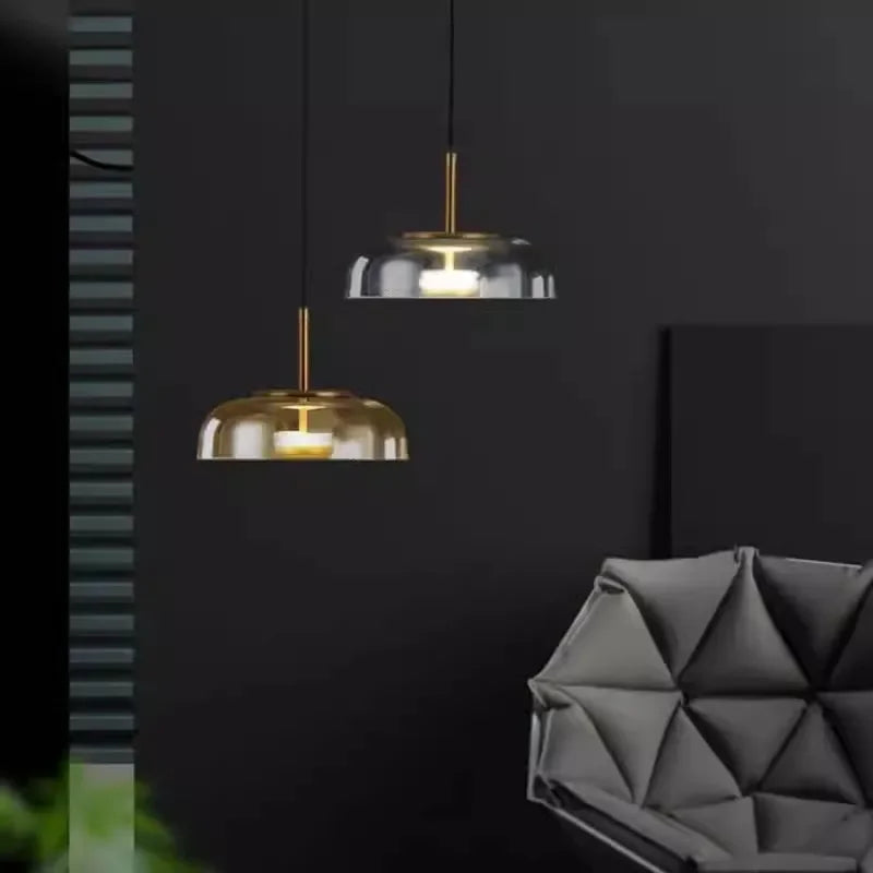 Green LED Pendant Light Fixture - Halri