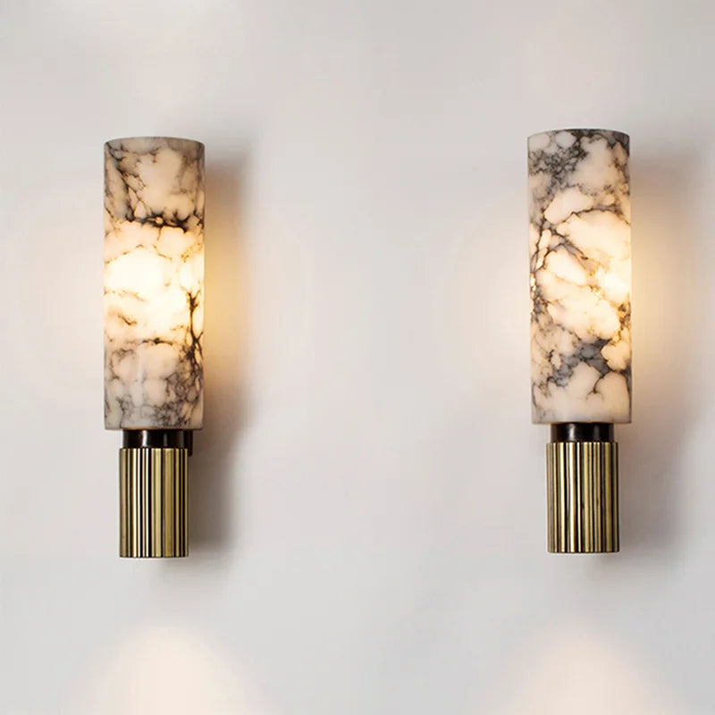 Luxury Marble Wall Lamp with Warm Soft Lighting
